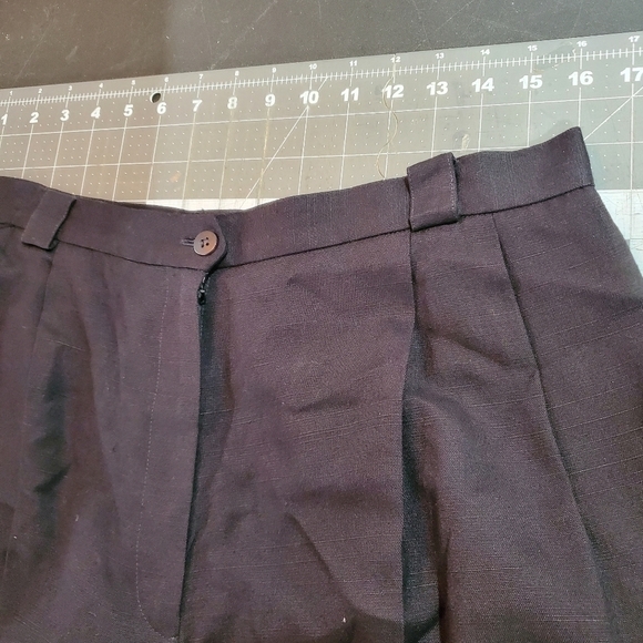 Vintage 90s JH Collectibles Black High Waisted Pleated Trouser Slacks Size 16 - Picture 8 of 11